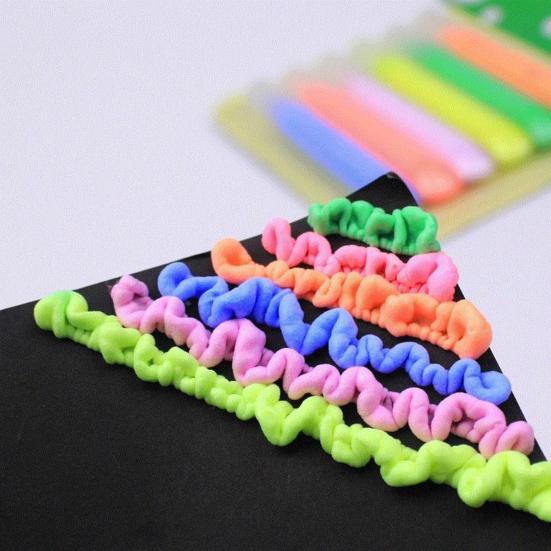 6 stk Farge DIY Bubble Popcorn Tegning Pen Art Creat Markers Skrivesaker