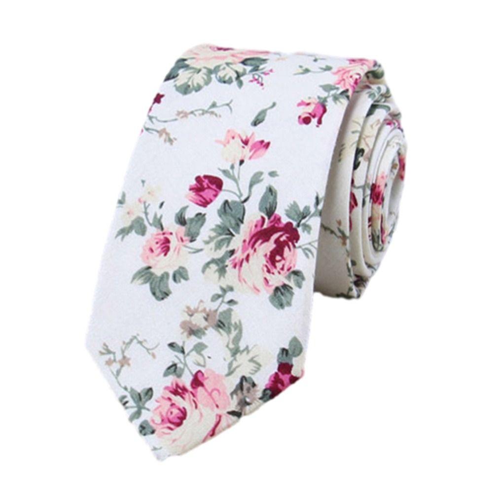 6 cm Květinová kravata Roztomilá kravata Módní bavlněná kravata Pánská Dámská