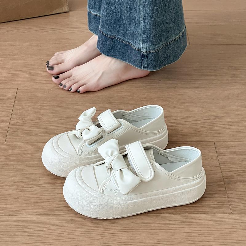 Korean Version with Skirt Fashion Casual Shoes Women's 2025 Summer New Thick-soled Heightening Non-slip Versatile Sports Shoes Little White Shoes