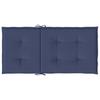 Low back Bench Cushions 6 pcs. Navy Blue Fabric