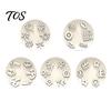 Cooking Tools for Families Dumpling Press Mold with Decorative Stamps, Manual Dough Skin Maker Food Prep Home Dumplings, Dishwasher Safe Kitchen