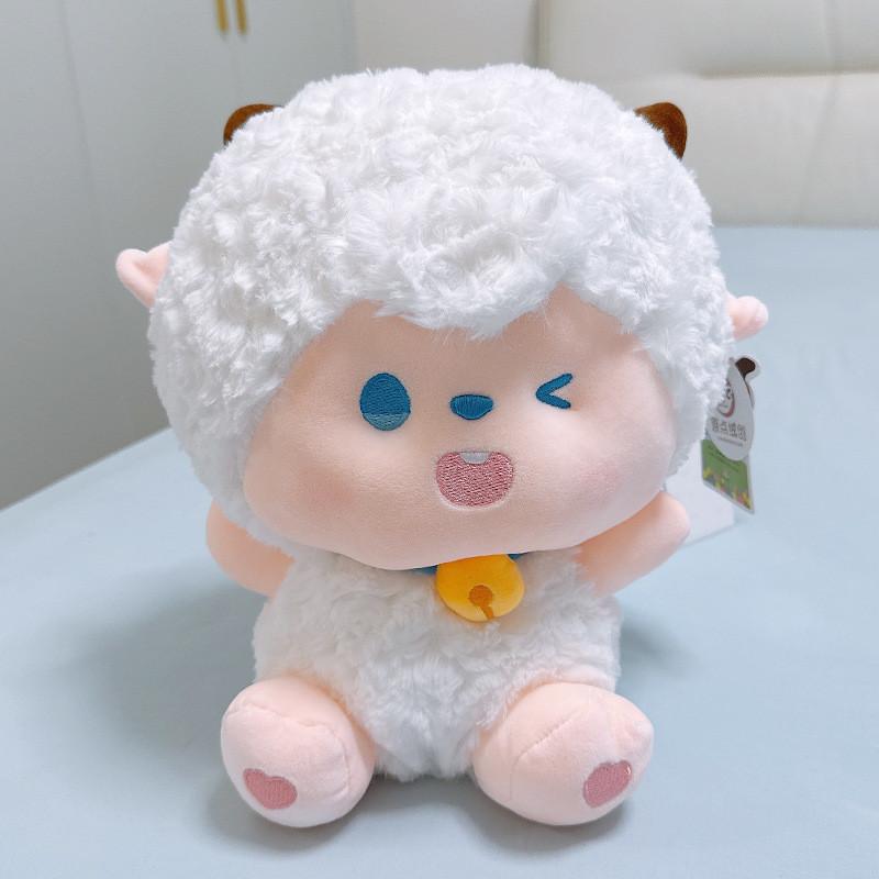 Pleasant Goat And Big Wolf Plush Toy With Soft Short Pile For Kids And Collectors