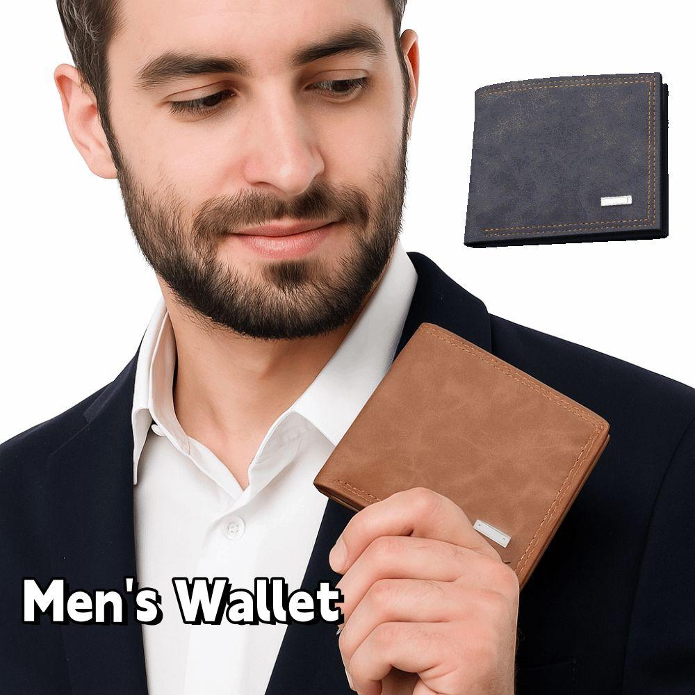 PU Leather Short Card Bag Multi-functional Credit Card Holder Portable Business Wallet  Daily Use