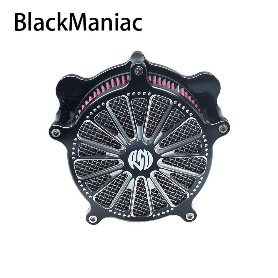 RSD Mar Turbo Venturi Air Cleaner Intake Filter For Harley Sportster XL 883 1200 Dyna FXD FXDB Touring FLHRC FLHTC Softail FXSTB