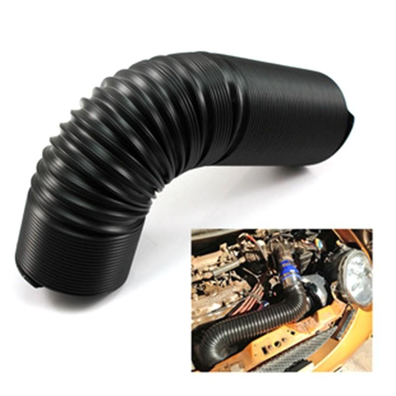 Air Intake Kit With Intake Turbine Universal Car Carbon Fiber Cold Feed Induction Air Intake Box