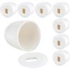 Round Bolt Covers Plastic Toilet Covers Bathroom Improvement Complete Set Easy Snap-On Enhanced Safety Household Use