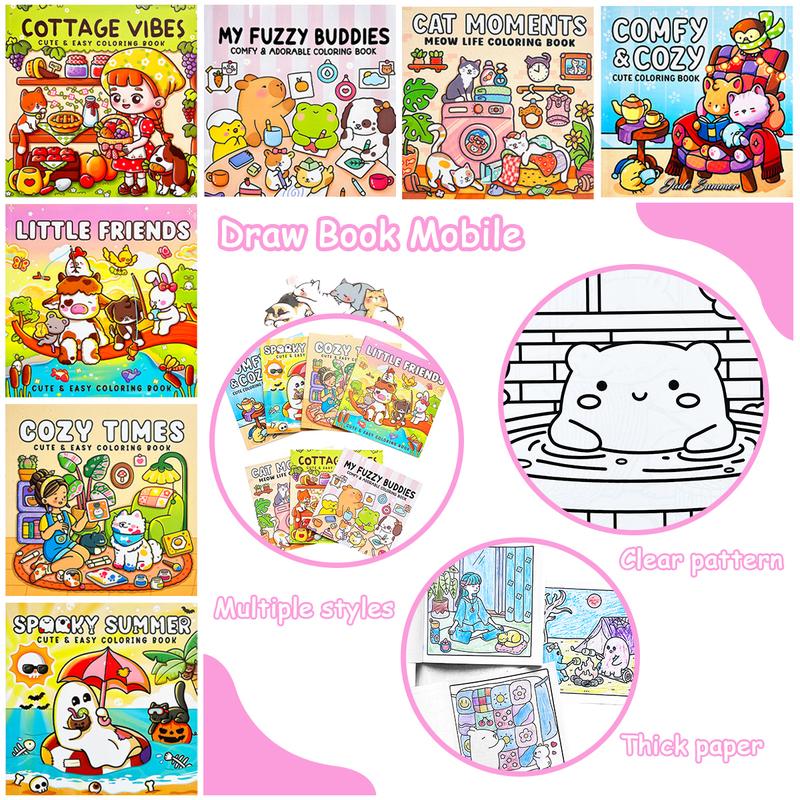 Adult Coloring Book Cat Crimes Cute Cozy Activities Relaxation Art Therapy Mindfulness Practice Coloring Books
