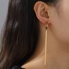  Snake Chain Long Tassel Drop Earrings Stainless Steel Fashion Unique Design Earrings for Women Girl Kpop Wedding Jewelry