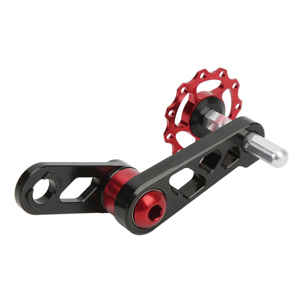 Single Speed Chain Tensioner Aluminum Alloy Folding Bike Chain Stabilizer Bike Chain Tensioner for Single Speed Folding Bike Red