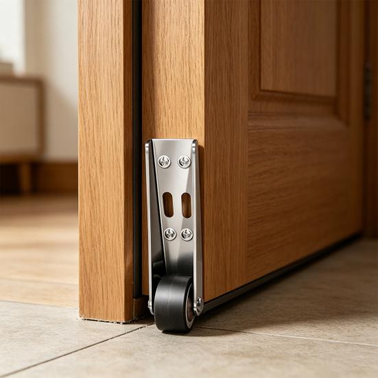 1/4Pcs Bedroom Door Sinking Repair Pulley Multifunctional Low Profile Fixed Casters High Stability