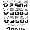 CXAFM1 3D Letter V300d V250d V260L V350d V260 V220d Emblem For Mercedes Benz V Class W447 Car Fender Badge Trunk Nameplate Logo Sticker