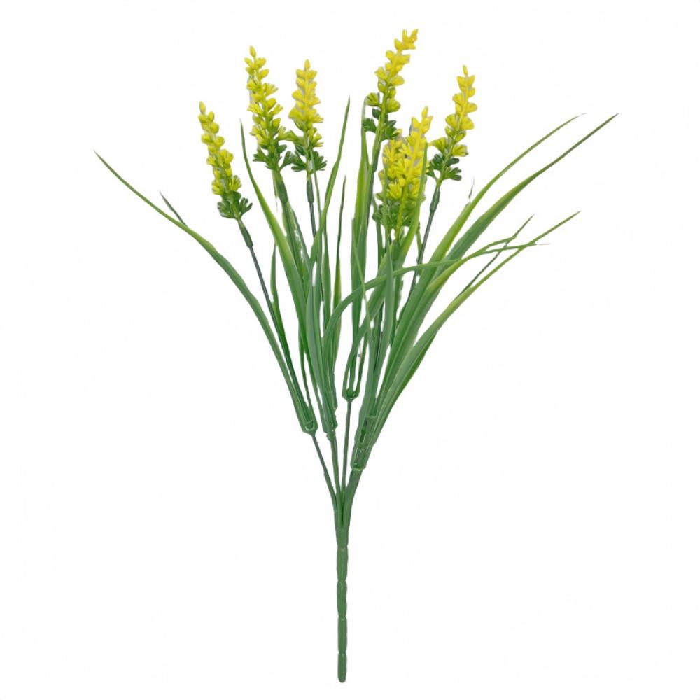 DIY Vase Ornaments 35cm Artificial Fall Flowers Adjustable Durable Faux Lavender Flowers Lifelike Faux Plants Home Porch