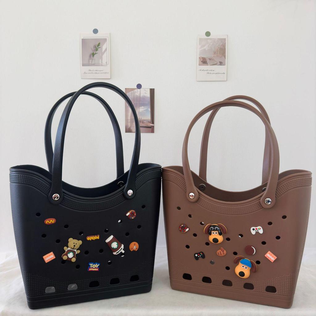 Bolso Tote de Playa Impermeable EVA - Bolso de Hombro de Gran Capacidad para Viajes y Almacenamiento