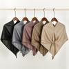 Wrinkle Shiny Instant Scarf Hijabs Plain Womna Muslim Hijab Wraps Malay Islam Turban Diamond Luxury Femme Headband 68*62Cm