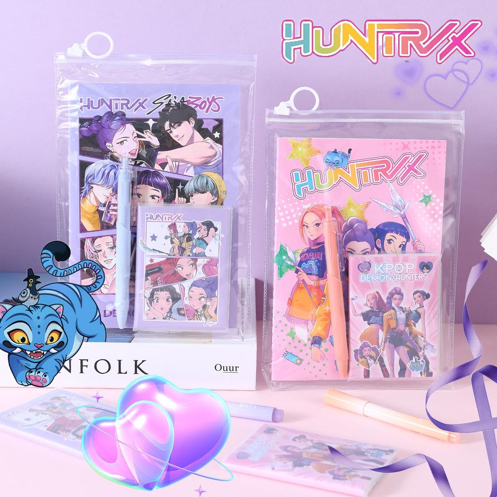 Stationery Set Original New KPOP Stationery Buckle Bag Set Student Stationery Souvenir Gift