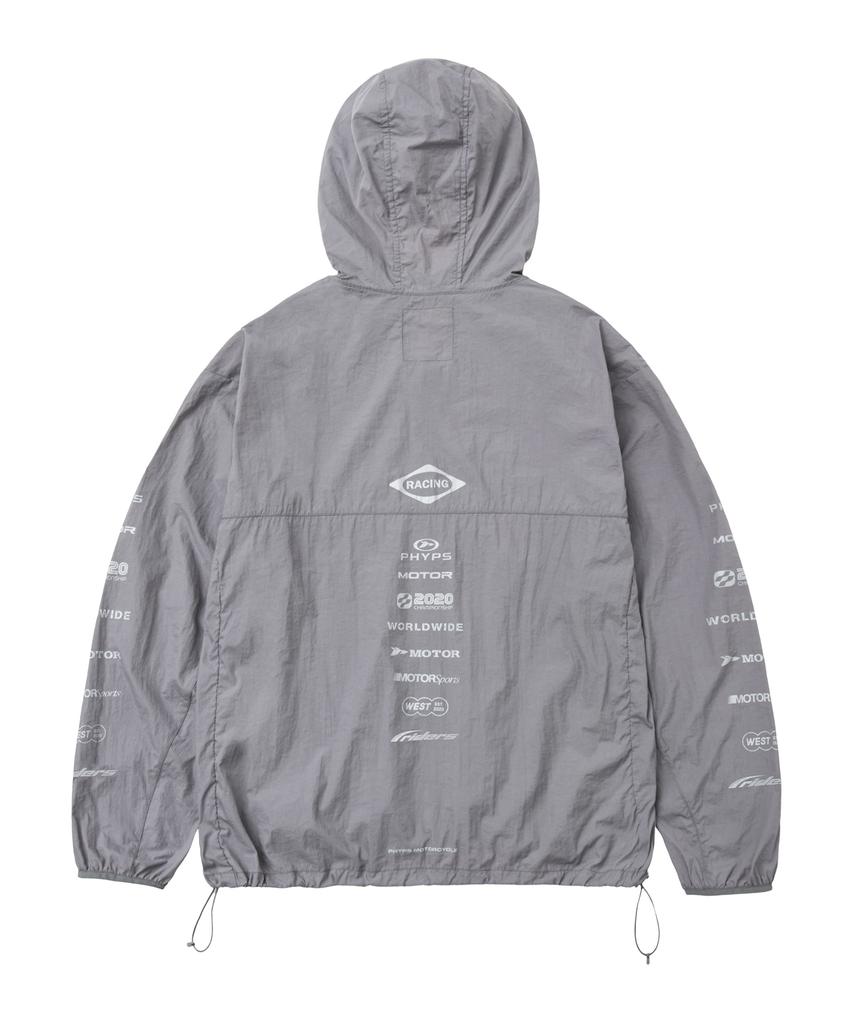PHYPS MOTORCYCLE Lightweight Windbreaker Charcoal