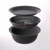 3Pcs/Set Stackable Vegetable Washing Basin Large Capacity Kitchen Colanders Bowl Set  Pasta Strainer