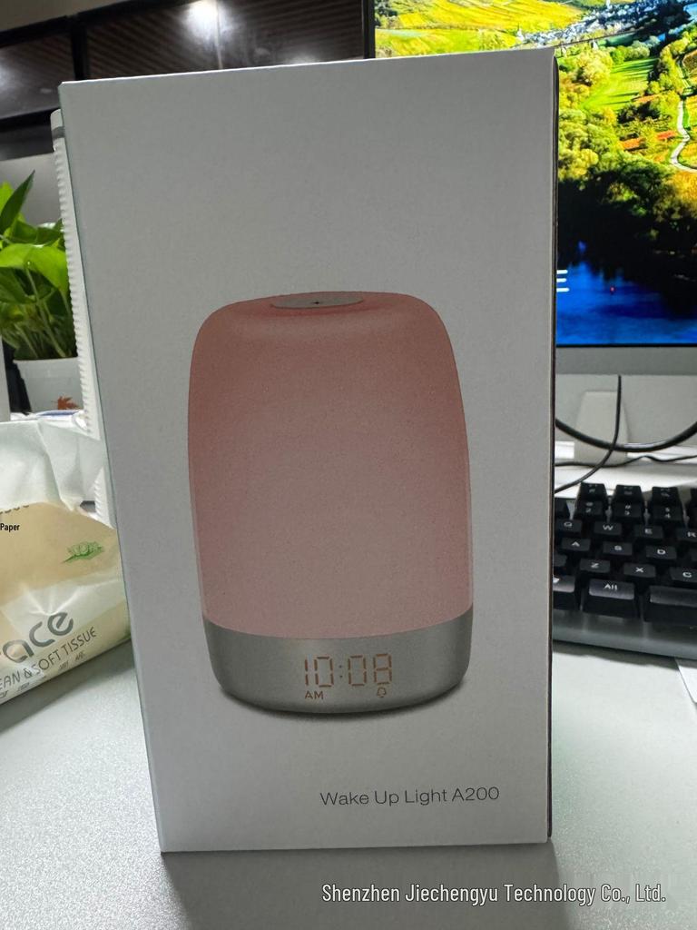 Smart Sunrise Simulation LED Alarm Clock with Colorful Night Light & Timer