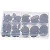 100pcs Resin Resin Sewing Buttons Black Round Shape 4-Hole Craft Buttons Sizes: 10mm, 12.5mm, 15mm, 20mm, 25mm 4-Hole