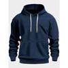 Fall/Winter New Arrival Men's Fleece Hoodie High Quality Solid Color Hooded Sweatshirt Male Fashionable Street Style Sweatshirt