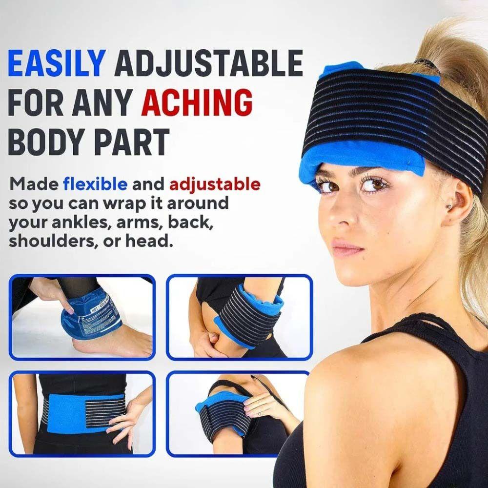 Elastic Gel Cold & Hot Packs Secure Fastening Reusable Warm or Ice Packs  Shoulder