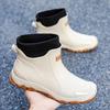 Size 36-48 Men's Rain Boots, Fashion Fishing, Thickened and Velvet Water Boots, Adult Four Seasons Rubber Shoes