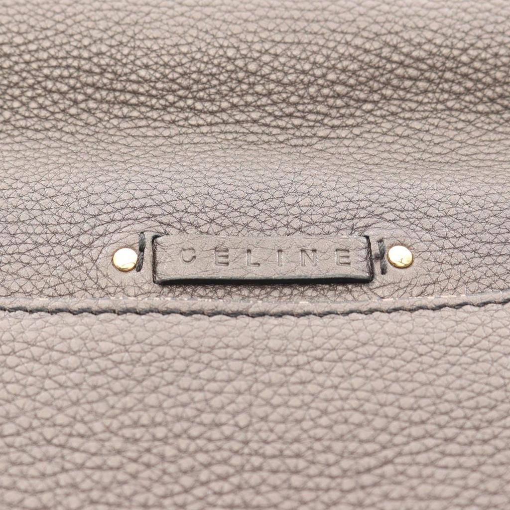 Used CELINE Messenger bag Shoulder Bag leather Brown Used Women