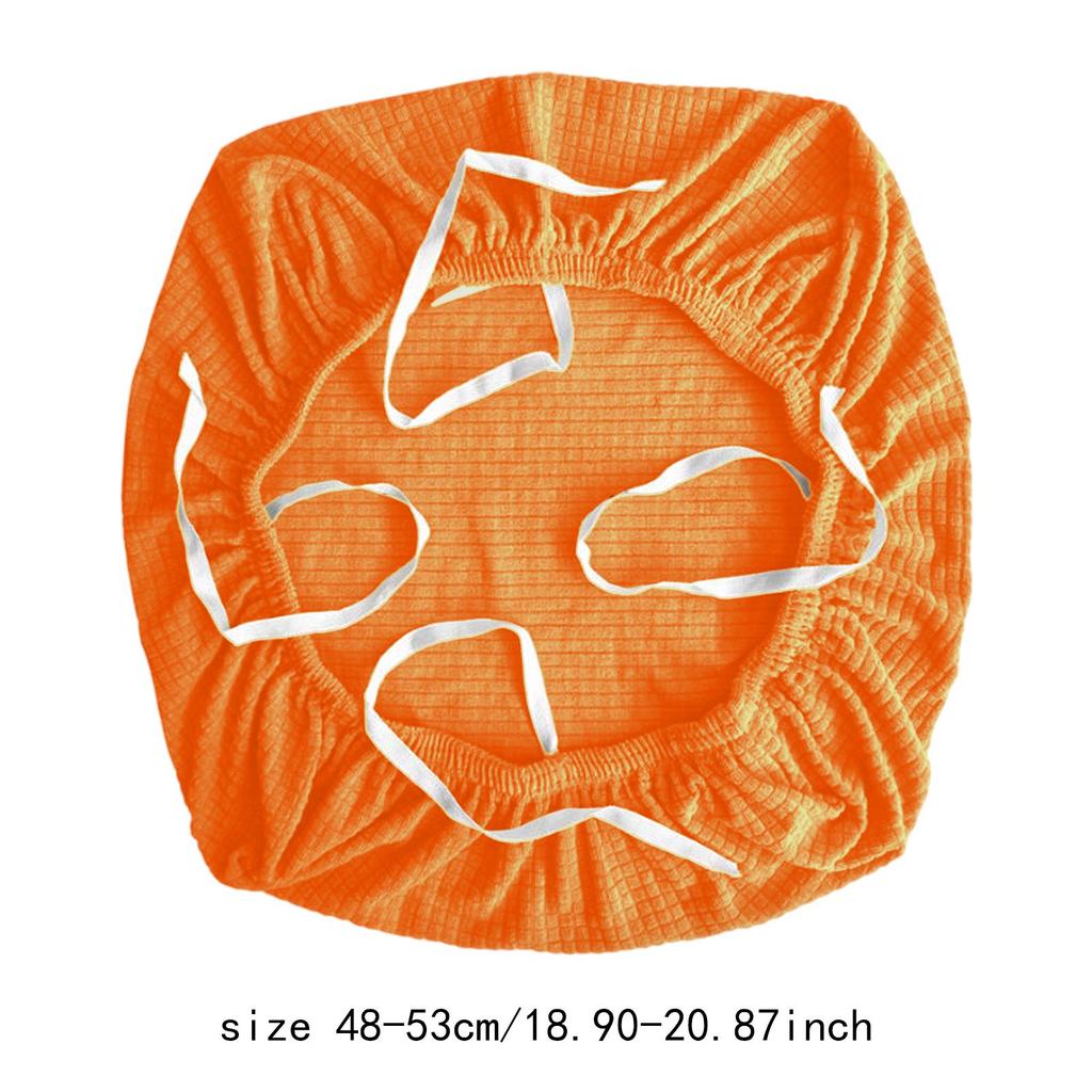 Washable Universal Swivel Chair Cover with Armrests Stretch Office Seat Protector Removable for Computer Desk