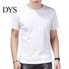Short Sleeve Men Top Summer T-shirt Plus Size Solid Color Round Neck Inner Sleeves Mid Length Good Breathability Pullover Bottoming Shirt