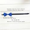 Children's Blue Glitter PU Bow Tie with Flower Decoration