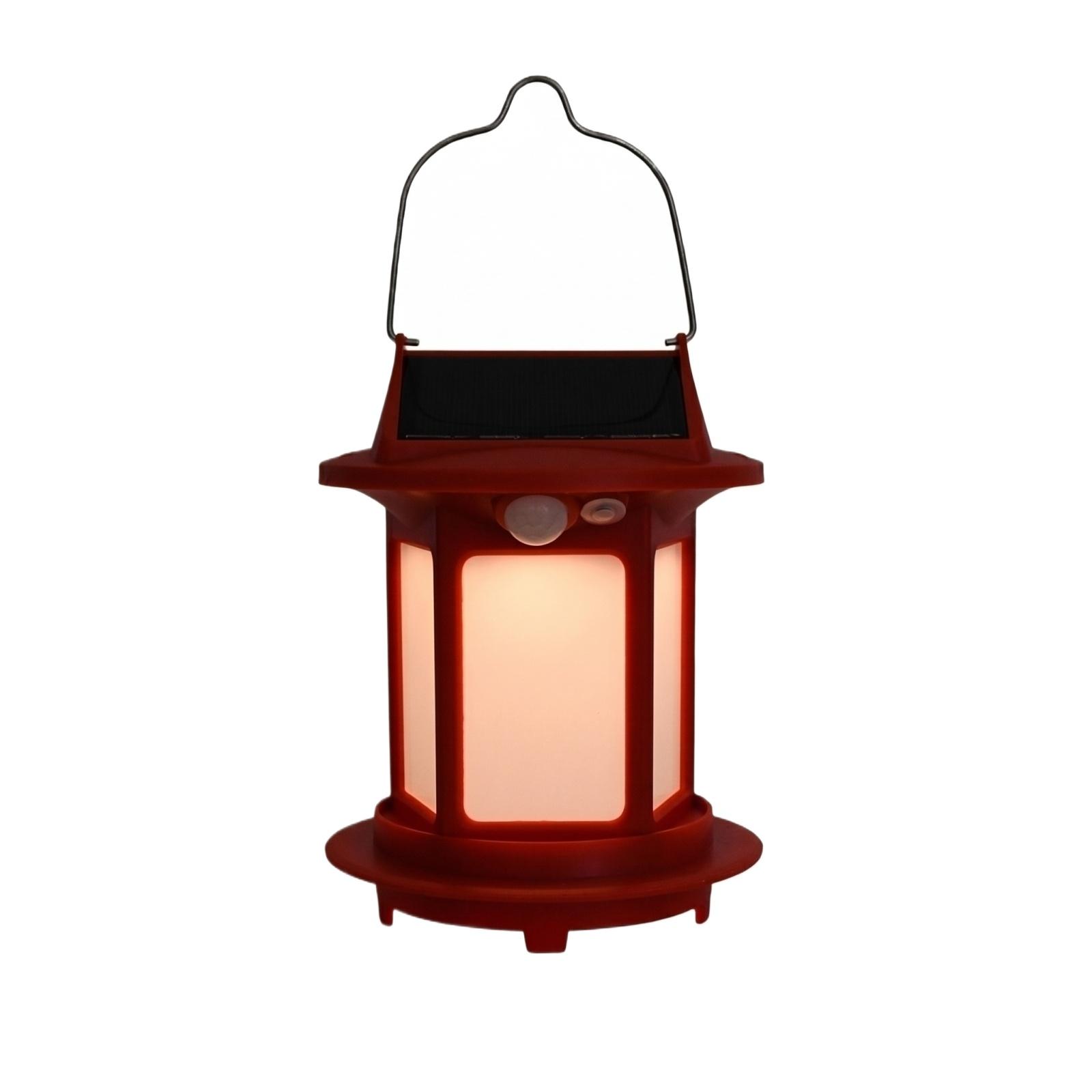 

Solar Powered Portable Garden Lantern Hanging Light with Artificial Flower Design for Outdoor Patio Backyard Porch Decoration one size червоний