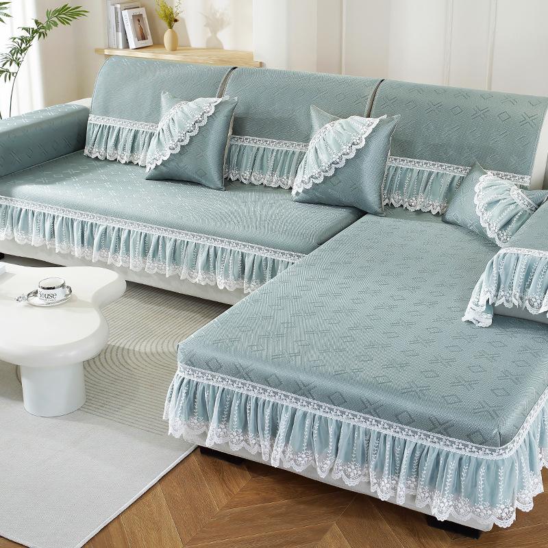 

Новая подушка для дивана из ледяного шелка, летняя подушка для сиденья, дышащая подушка, прохладный противоскользящий чехол для дивана 70*70