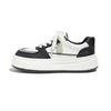 Spring new round head versatile lace-up thick sole heightening sports board shoes casual little white shoes women