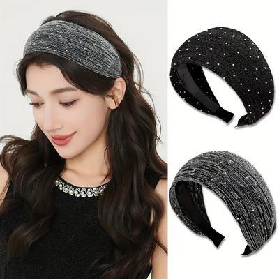 High-crowned Headband, Full Moon Star Wide-brimmed Hairband, Versatile Wide Hairband for Ladies, Valentine's Day Gift