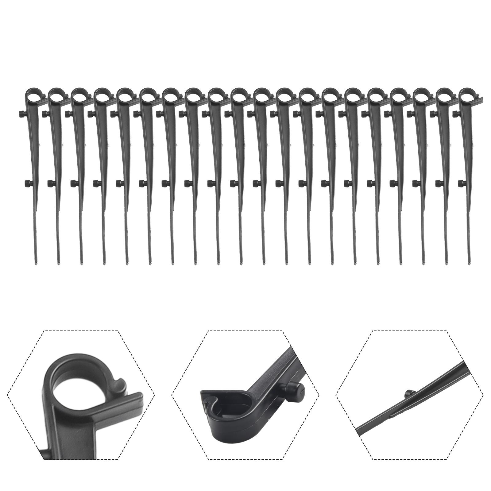 

20pcs Gutter Clips Keep Your Gutters Clean With Gutter Brush Clips 20pk Black/Gray Plastic Fixing Clips Prevent Blockages светло-серый