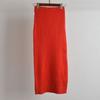 Foreign Trade Original Order New Arrival Pure Color Minimalist Thread Knitting Skirt Women's Fall and Winter High Waist Sheath Straight-leg Midi Skirt