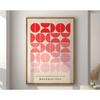 Mid Century Bauhaus Poster Geometric Wall Art Canvas Prints Living Room Bedroom Bright Colourful Artwork for Home Decor