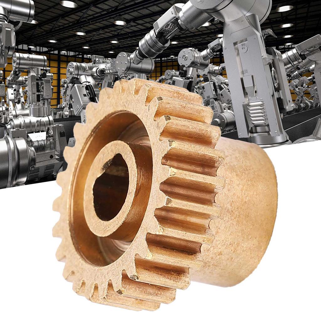4301-0006-0024 24 Teeth Sprocket Brass 6mm D-Bore MOD 0.8 Gear Industrial Robot Spare Parts