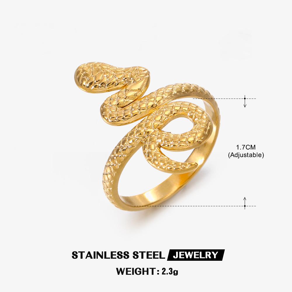 

Кольца-змеи для женщин мужчин открытое регулируемое кольцо винтажная готическая эстетическая бижутерия anillos mujer resizable