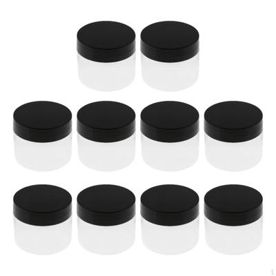 Empty Pet Jar with Lid Clear Lightweight Stackable Screw Top Wide Mouth Kitchen Canisters for