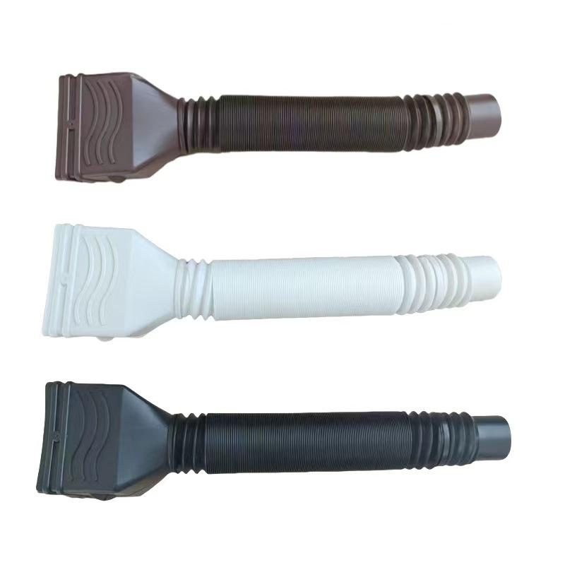 2 sets of foldable and easy to install retractable rainwater drainage pipes are durable and long-lasting