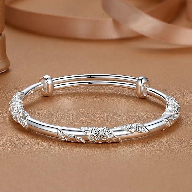 Women'S Full-Blown Flowers Bracelet Bangle Delicate Light Luxury Open Adjustable Bracelet Bracelet Jewelry Gift