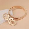 Elegant Adjustable Gold Chain Belt For Dresses Women’s Fashion Accessory Slim Metal Waistband