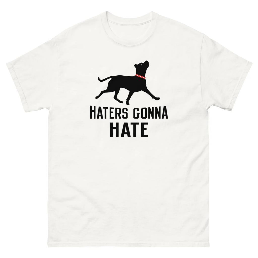 Haters Gonna Hate Pitfunnytshits Funny Crew Neck Text Tee Shirts