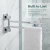 Silver Towel Rack Rotatable Towel Holder Durable Towel Bar  Home Supplies