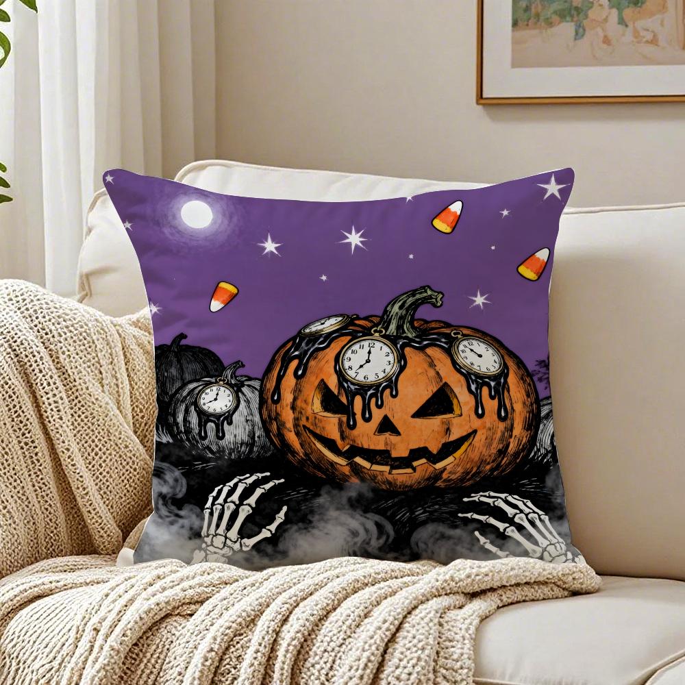 Surreal Halloween Cushion Cover Pillowcase Antidustmite Living Room Sofa Decor Cushion Room