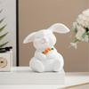 Easters Bunnies Ornament Resins Rabbit Hugging Carrot Figurine Sculpture Tabletop Decors for Holiday Decoration Lover
