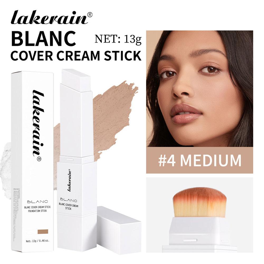 2-in-1 Color-Changing Foundation Stick Liquid Lightweight Moisturizing Brightening Foundation Color Changing For All Skin Types