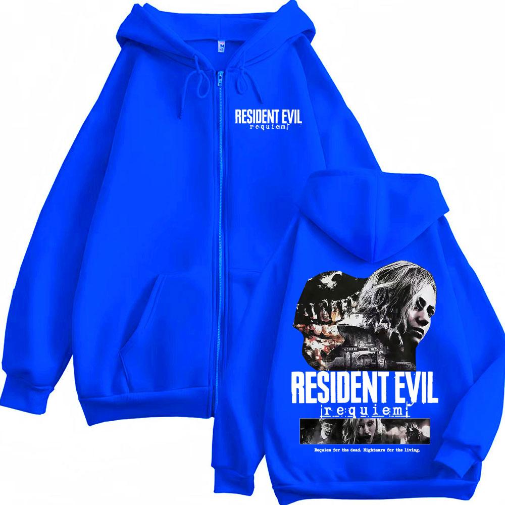 Leon Kennedy Resident Evil Requiem Zipper Hoodies Men Women Fashion Aesthetic Sweatshirt Jacket Hooded Coats