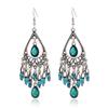 Style Water Bohemian Drop Earrings With Tassels And Rhinestone Details Women For
